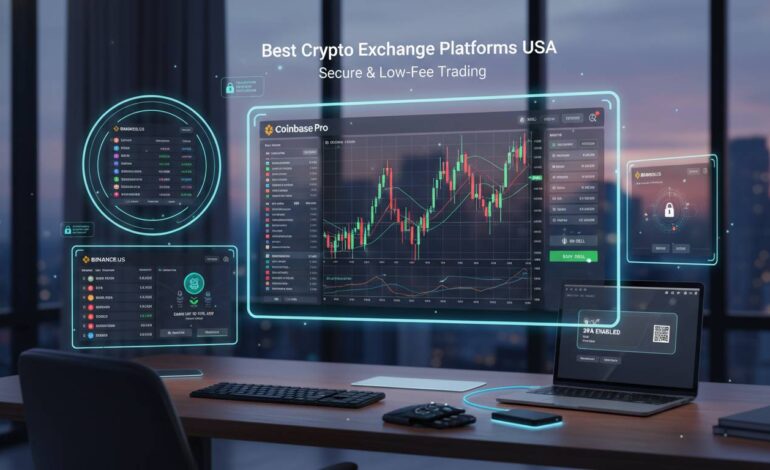 Best Crypto Exchange Platforms USA – Secure & Low-Fee Trading