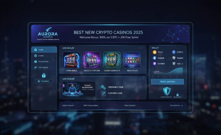 Best New Crypto Casinos 2025 – Trusted & Secure Sites