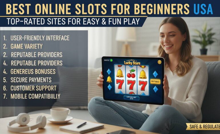 Best Online Slots for Beginners USA – Top-Rated Sites