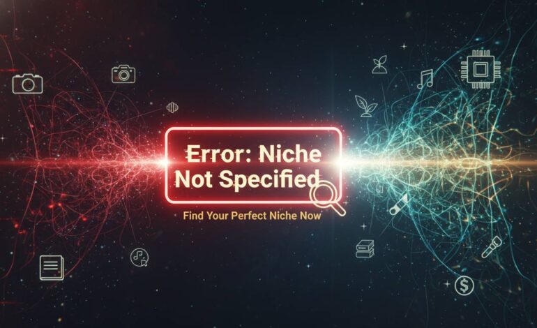 Error: Niche Not Specified – Find Your Perfect Niche Now