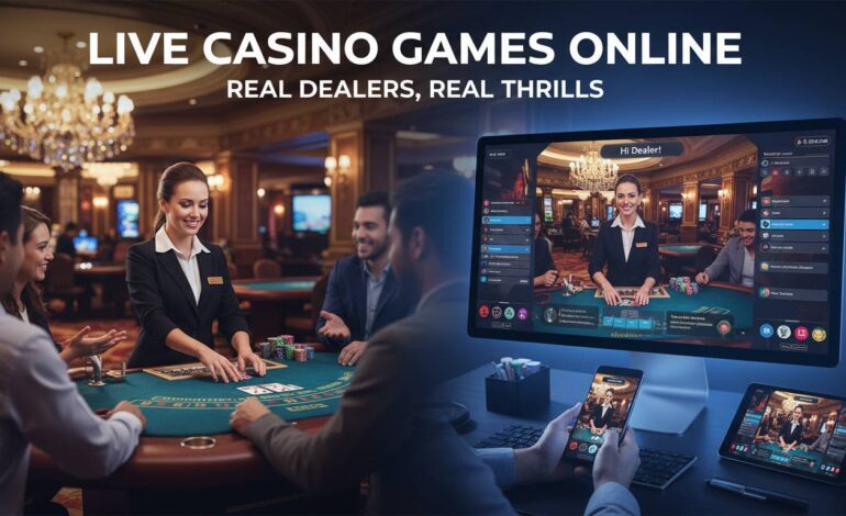Live Casino Games Online – Real Dealers, Real Thrills